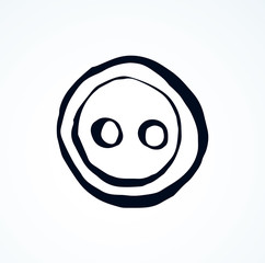 Button. Vector drawing