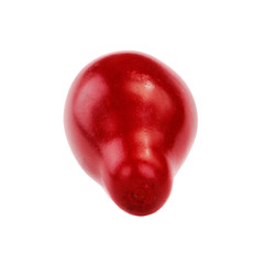 fresh red cornel isolated on white background