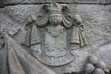 elements of decoration of ancient stone monuments  