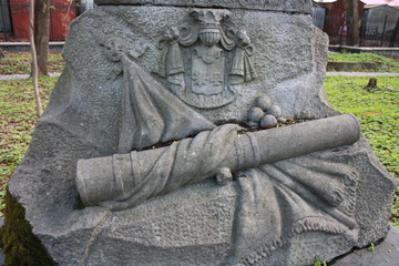 elements of decoration of ancient stone monuments  