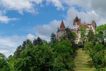 Fototapeta na wymiar Bran Castle, also know as Dracula's Castle, Brasov, Transylvania, Romania