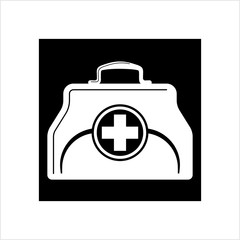 Doctor Bag Icon, First Aid Box Icon
