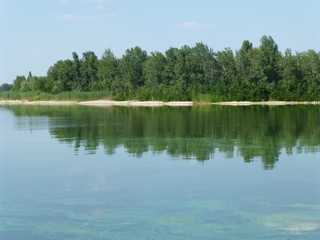 lake in forest