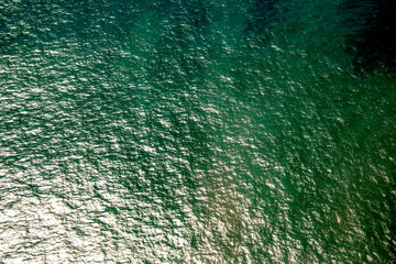 Sea surface aerial view in Santa Catarina State, south of Brazil