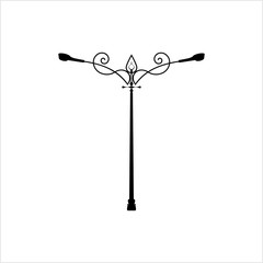 Street Light Icon Design, Silhouette