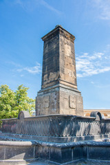Fototapeta premium Burgbrunnen (Fountain) Oberer Schlosshof Fortress of honor (Festung Ehrenbreitstein) at the German Corner in Koblenz Rhineland Palatinate