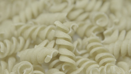 pasta on white background