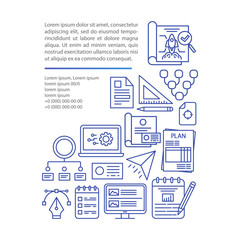 Startup article page vector template