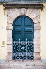 Door closeup in Lucca, Italy