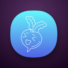 Beetroot cute kawaii app character