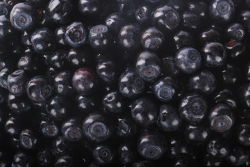 heap of fresh  bilberries background