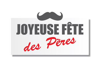 Joyeuse fête des pères rouge