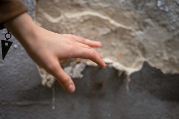 Girl playing around a town called berln