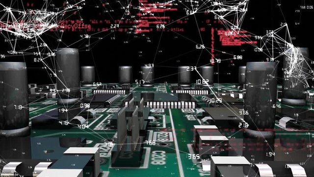 Inside a motherboard