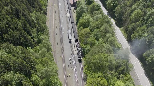 Harzquerbahn. Vogelperspektive. 