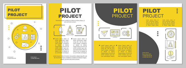 Pilot project brochure template layout