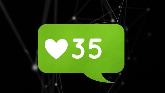 Message bubble icon with heart
