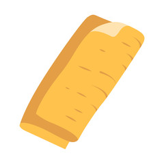 Cloth napkin flat design long shadow color icon