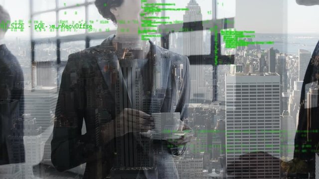 Business people talking in the office