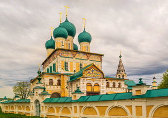 Church of  Resurrection of Christ in  ancient Russian city of Tutaev (Romanov-Borisoglebsk)