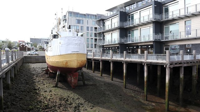 Boat repairing on dry land