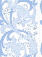 White Richelieu embroidery patterns on the black background as seamless pattern