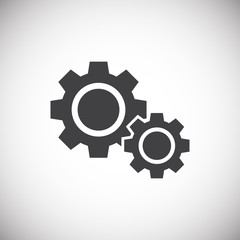 Service related icon on background for graphic and web design. Simple illustration. Internet concept symbol for website button or mobile app.