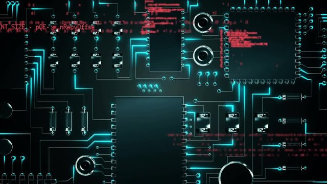 Inside a motherboard and program codes