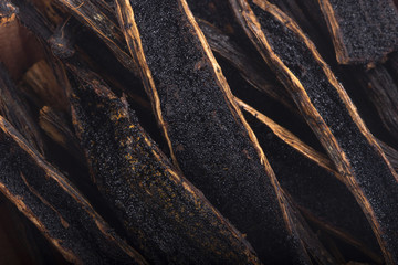 heap of vanilla cuts isolated on white