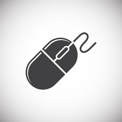 Computer hardware icon on background for graphic and web design. Simple illustration. Internet concept symbol for website button or mobile app.