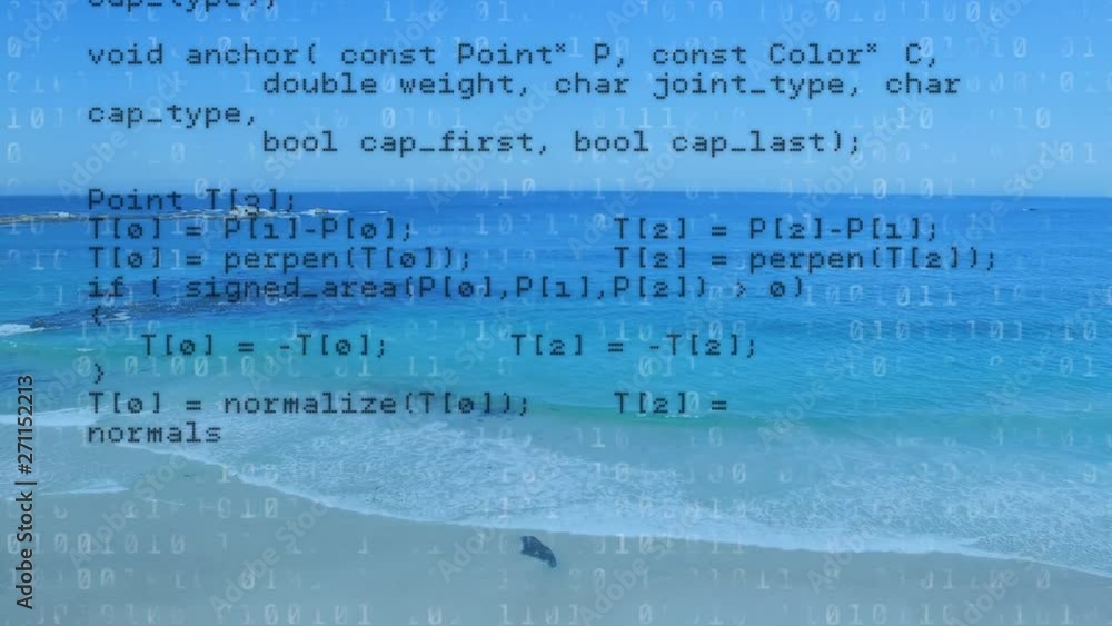 Poster program codes and the beach