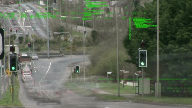 Time lapse of a highway with cars