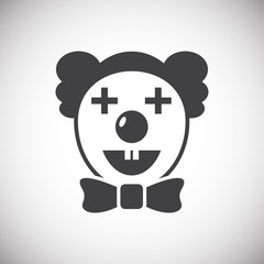 Circus related icon on background for graphic and web design. Simple illustration. Internet concept symbol for website button or mobile app.