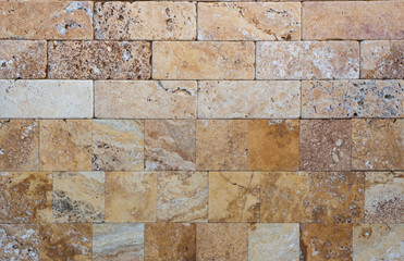 Wall of high quality travertine or thermolith. Blank for background or tile