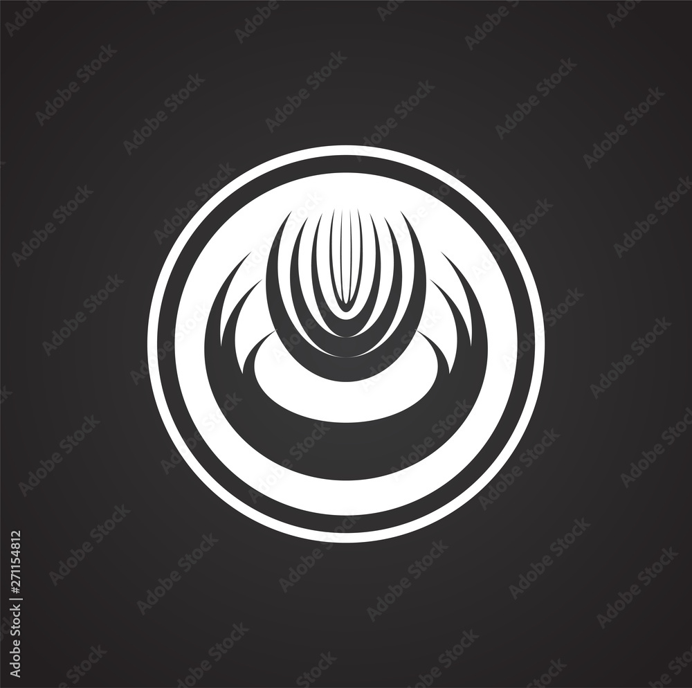 Poster coffe related icon on background for graphic and web design. simple illustration. internet concept s