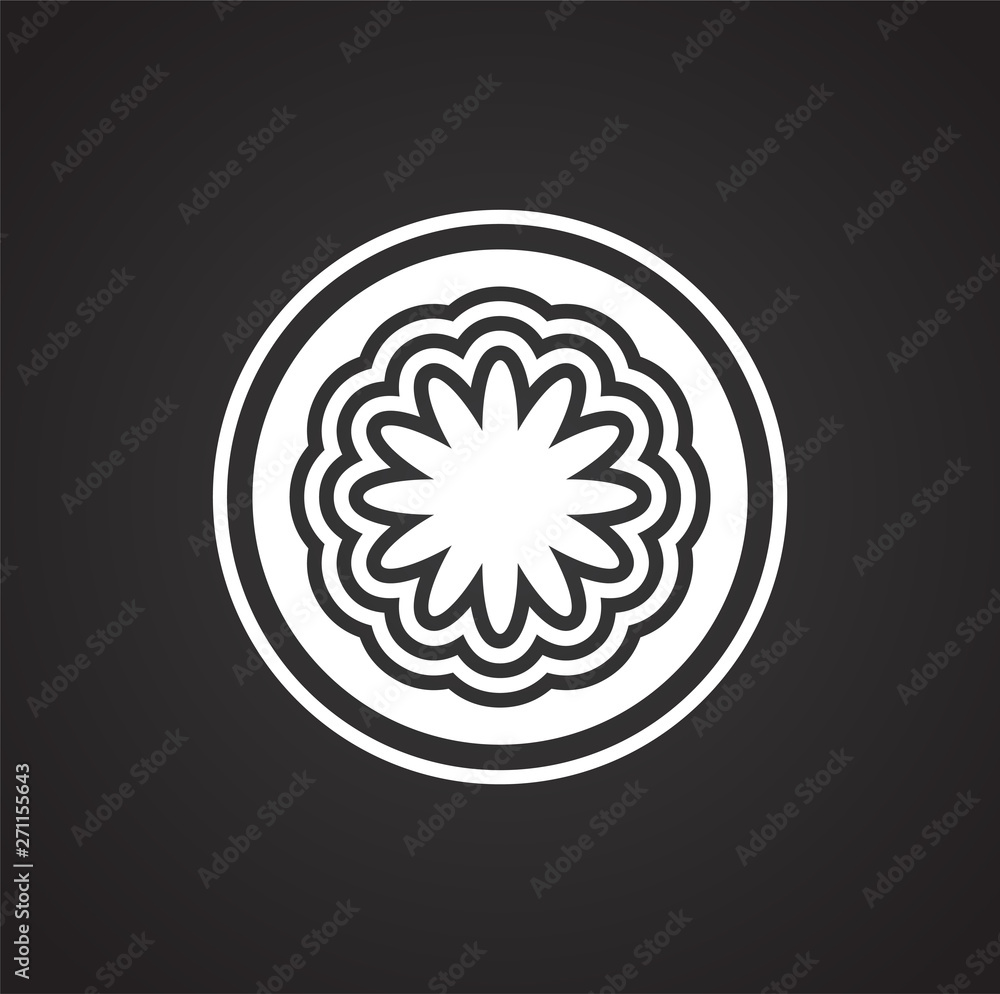 Poster coffe related icon on background for graphic and web design. simple illustration. internet concept s
