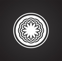 Coffe related icon on background for graphic and web design. Simple illustration. Internet concept symbol for website button or mobile app.