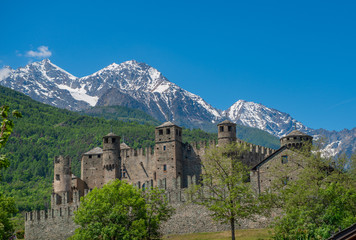 Fototapeta na wymiar Valle d'Aosta Castle Fénis