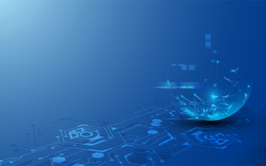 abstract global network connection telecommunication innovative concept background