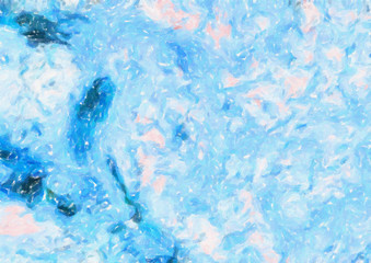 Colorful smooth paint strokes abstract background. Fashion beauty pattern for creating design banners, flyers, printed production backdrops and digital or web ideas. Drawing imitation texture.