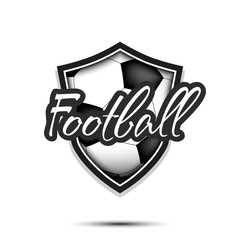 Football logo design template