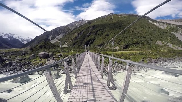 Hooker Valley Track at Mount Cook, Aoraki, New Zealand, NZ