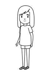 cute little girl kid character