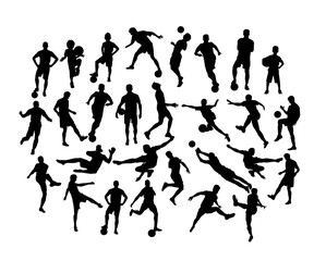 Football Silhouettes, art vector design © martinussumbaji