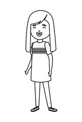 cute little girl kid character