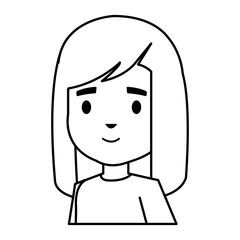 cute little girl kid character