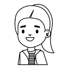cute little girl kid character