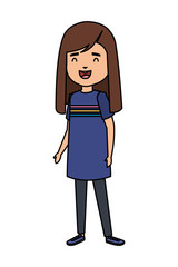 cute little girl kid character