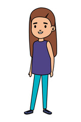 cute little girl kid character