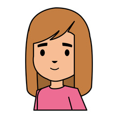 cute little girl kid character